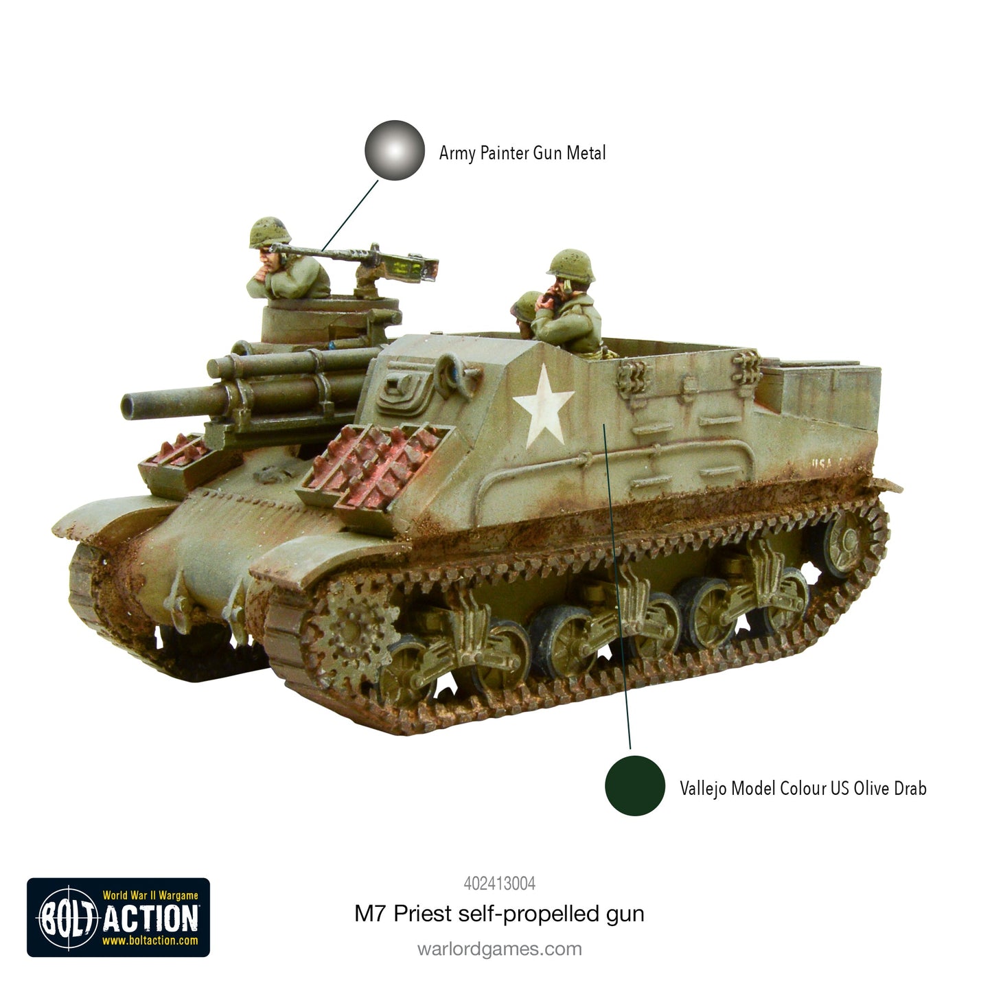 Achtung Panzer!: British Tanks - M7 Priest self-propelled gun
