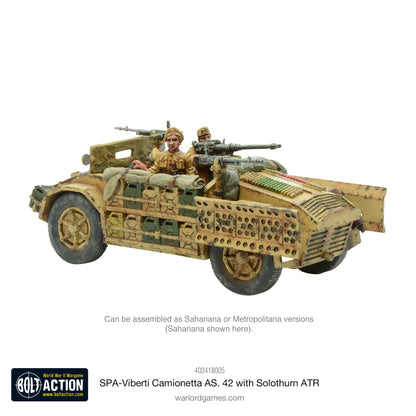 Bolt Action: SPA-Viberti Camionetta AS. 42 with Solothurn ATR