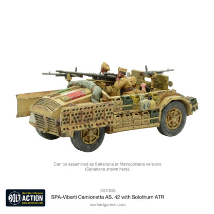 Bolt Action: SPA-Viberti Camionetta AS. 42 with Solothurn ATR