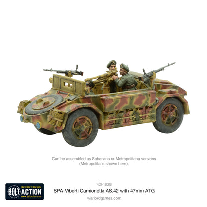 Bolt Action: SPA-Viberti Camionetta AS. 42 with 47mm ATG