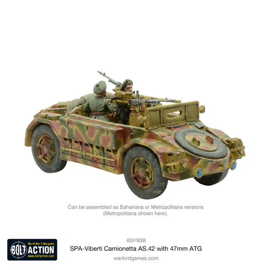 Bolt Action: SPA-Viberti Camionetta AS. 42 with 47mm ATG