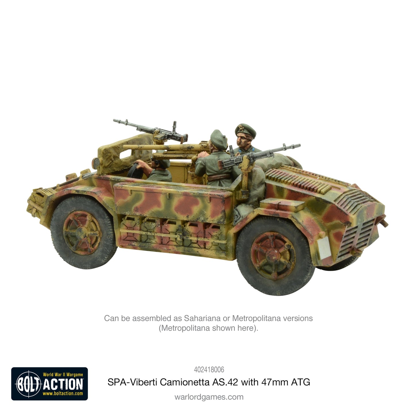 Bolt Action: SPA-Viberti Camionetta AS. 42 with 47mm ATG