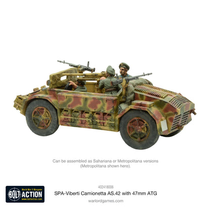 Bolt Action: SPA-Viberti Camionetta AS. 42 with 47mm ATG
