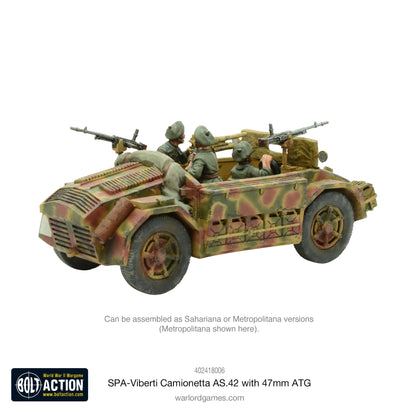 Bolt Action: SPA-Viberti Camionetta AS. 42 with 47mm ATG