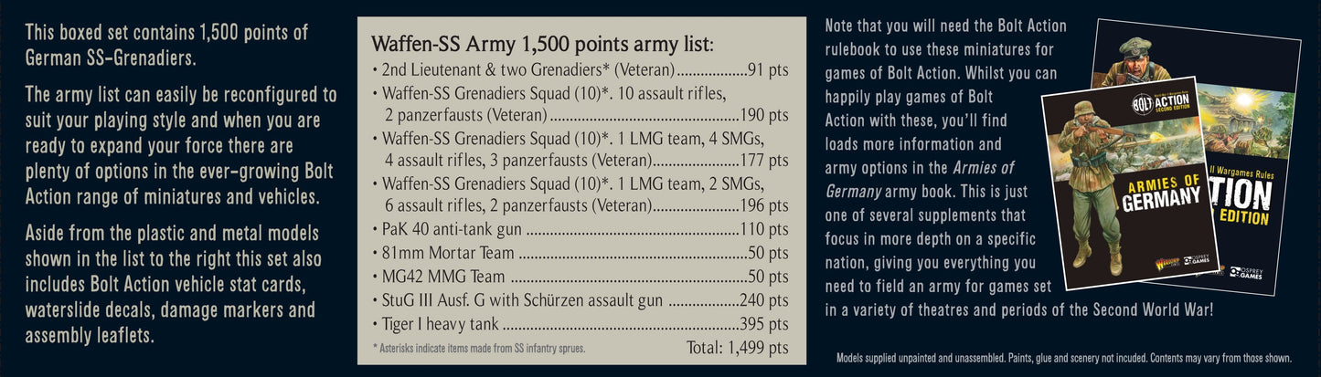 Bolt Action: German - Waffen SS Starter Army