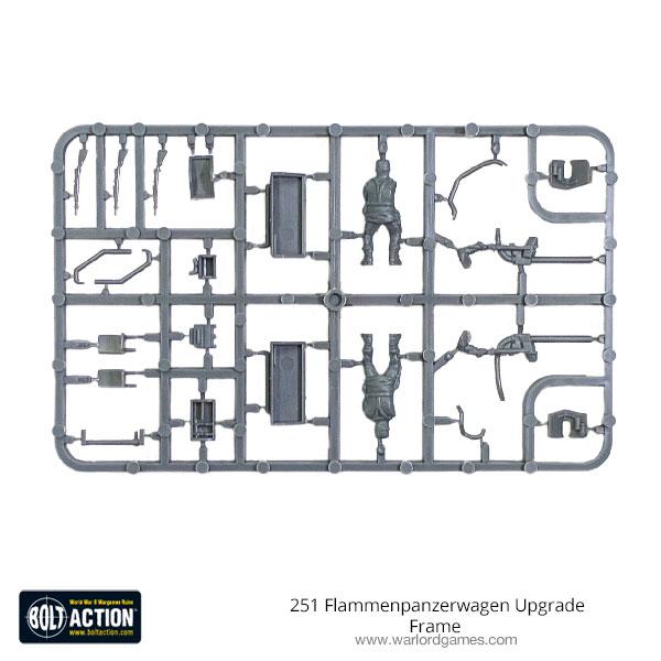 Bolt Action: German - 251 Flammenpanzerwagen Upgrade Sprue