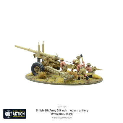 Bolt Action: British 8th Army 5.5 inch medium artillery (Western Desert)
