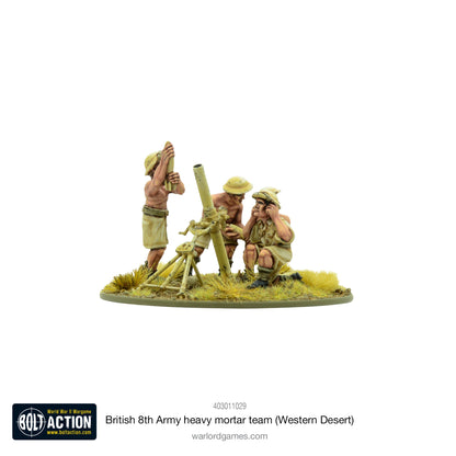 Bolt Action: British 8th Army heavy mortar team (Western Desert)