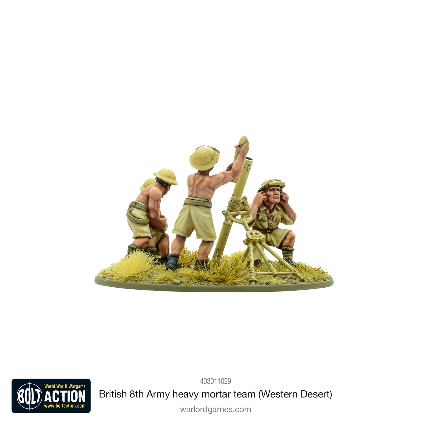 Bolt Action: British 8th Army heavy mortar team (Western Desert)