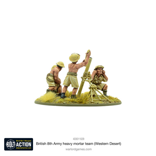 Bolt Action: British 8th Army heavy mortar team (Western Desert)