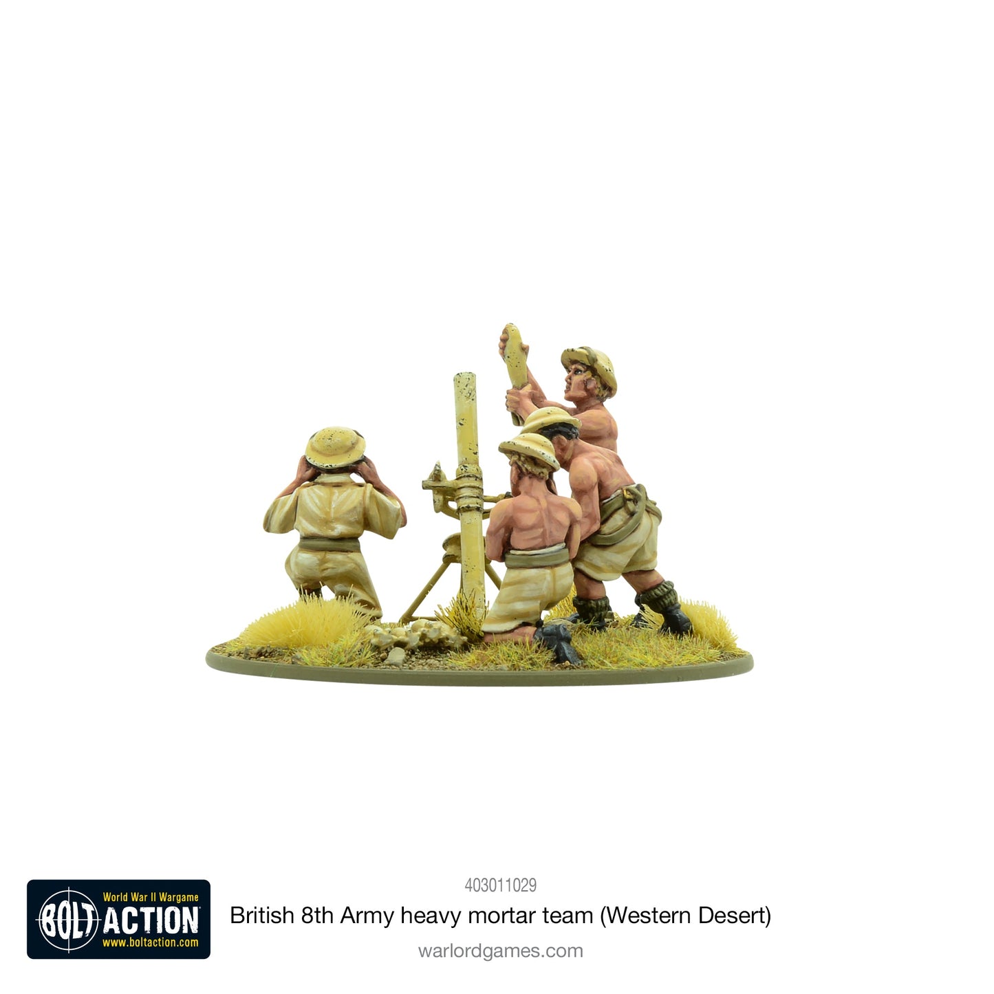 Bolt Action: British 8th Army heavy mortar team (Western Desert)