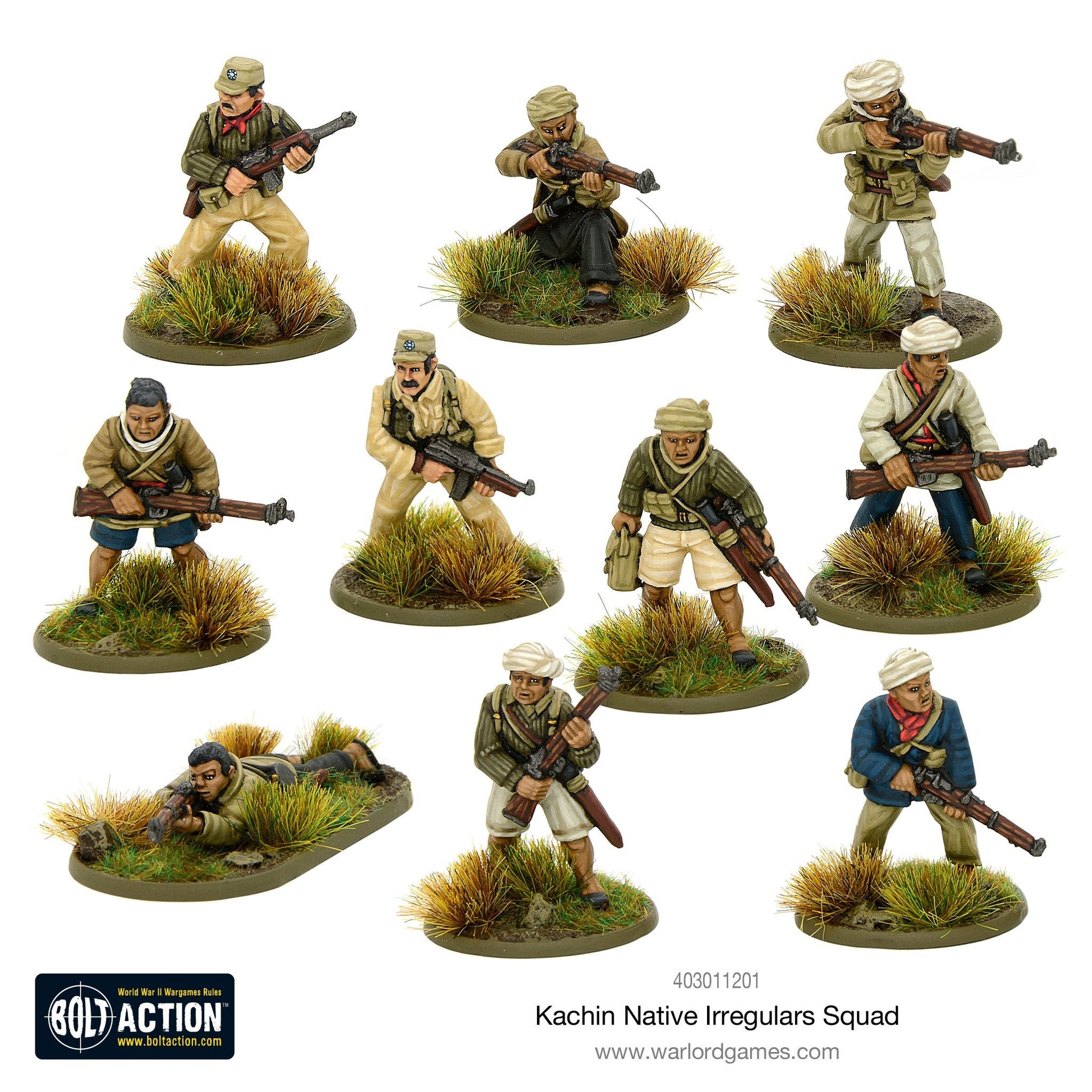 Bolt Action: Kachin Native Irregular Squad