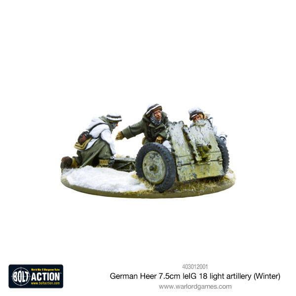 Bolt Action: German - German Heer 7.5cm leIG 18 light artillery (Winter)