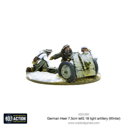 Bolt Action: German - German Heer 7.5cm leIG 18 light artillery (Winter)