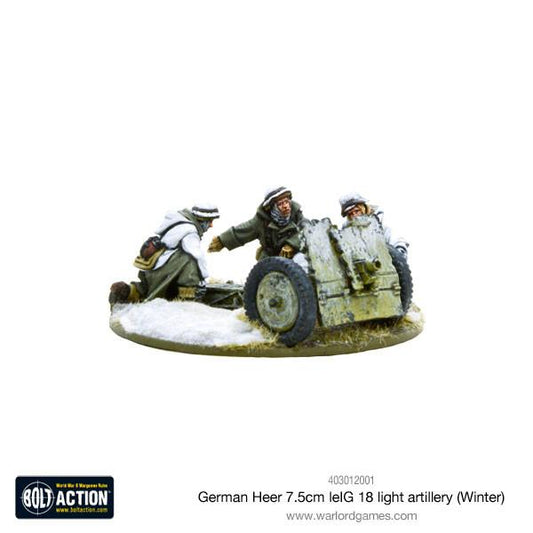 Bolt Action: German - German Heer 7.5cm leIG 18 light artillery (Winter)