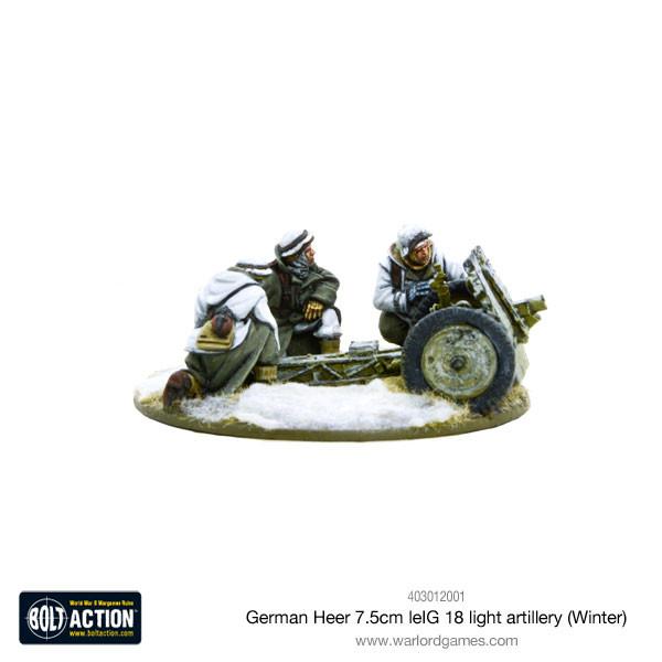 Bolt Action: German - German Heer 7.5cm leIG 18 light artillery (Winter)