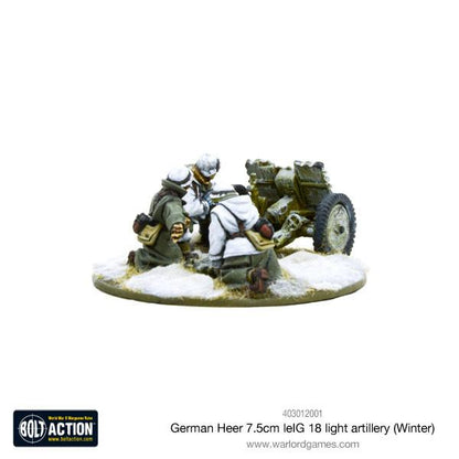 Bolt Action: German - German Heer 7.5cm leIG 18 light artillery (Winter)