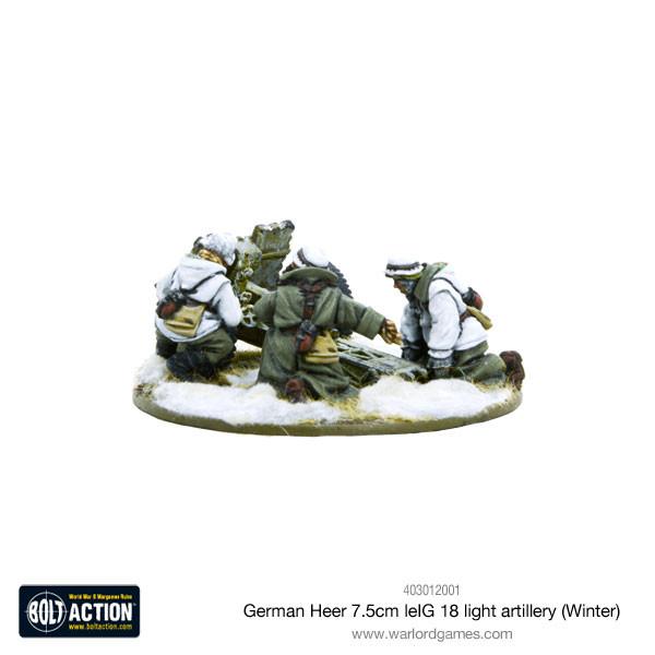 Bolt Action: German - German Heer 7.5cm leIG 18 light artillery (Winter)
