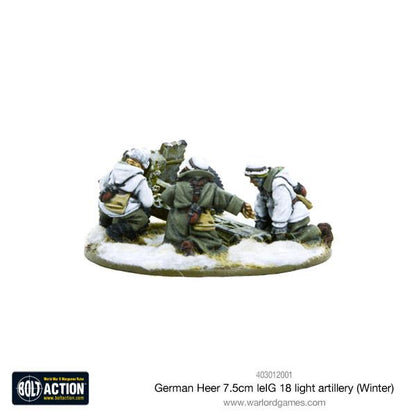 Bolt Action: German - German Heer 7.5cm leIG 18 light artillery (Winter)