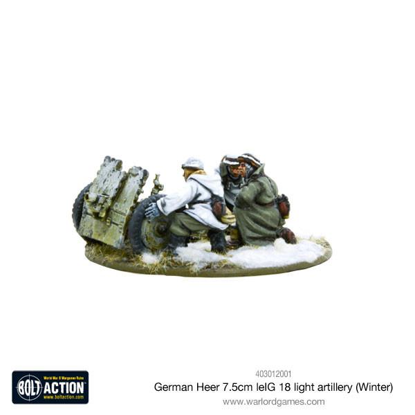 Bolt Action: German - German Heer 7.5cm leIG 18 light artillery (Winter)