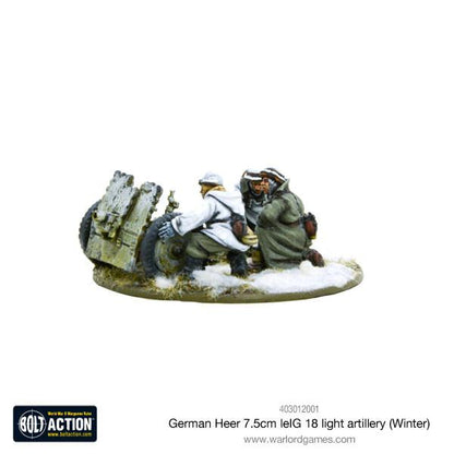 Bolt Action: German - German Heer 7.5cm leIG 18 light artillery (Winter)