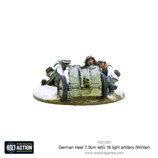 Bolt Action: German - German Heer 7.5cm leIG 18 light artillery (Winter)