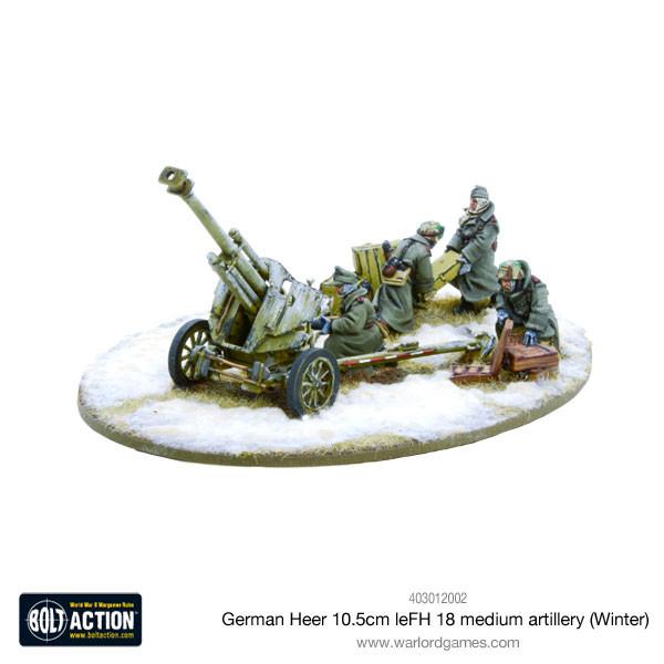 Bolt Action: German - German Heer 10.5cm leFH 18 medium artillery (Winter)
