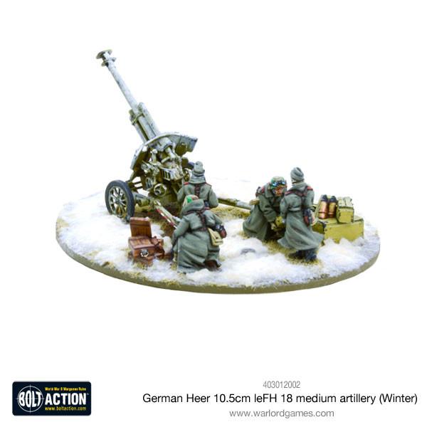 Bolt Action: German - German Heer 10.5cm leFH 18 medium artillery (Winter)