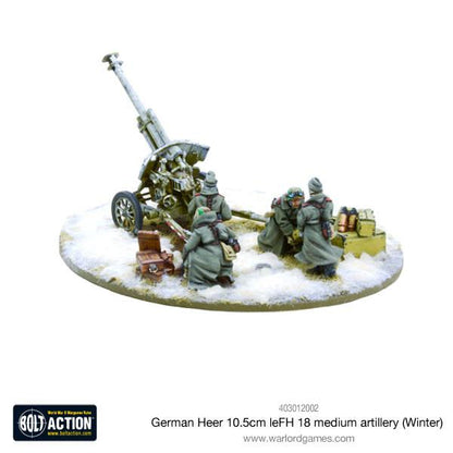 Bolt Action: German - German Heer 10.5cm leFH 18 medium artillery (Winter)