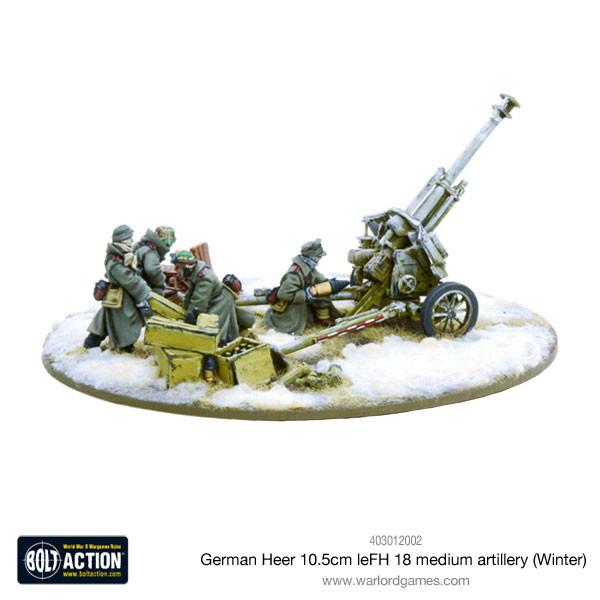 Bolt Action: German - German Heer 10.5cm leFH 18 medium artillery (Winter)