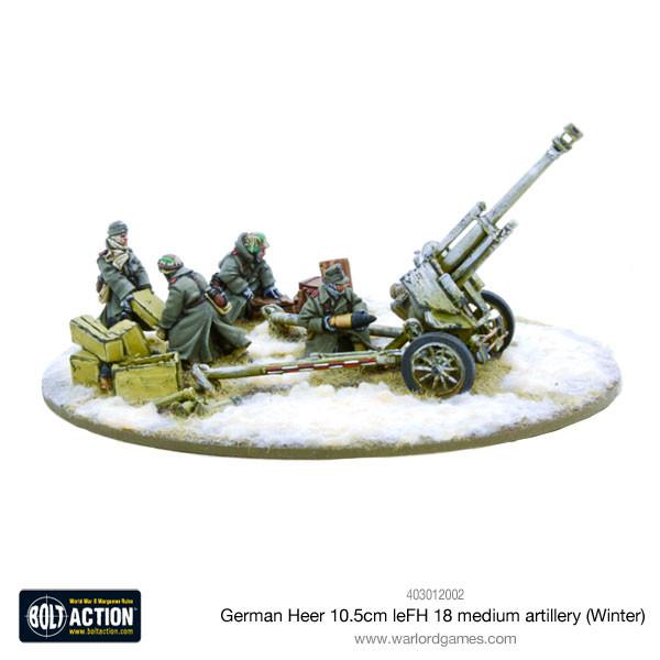 Bolt Action: German - German Heer 10.5cm leFH 18 medium artillery (Winter)