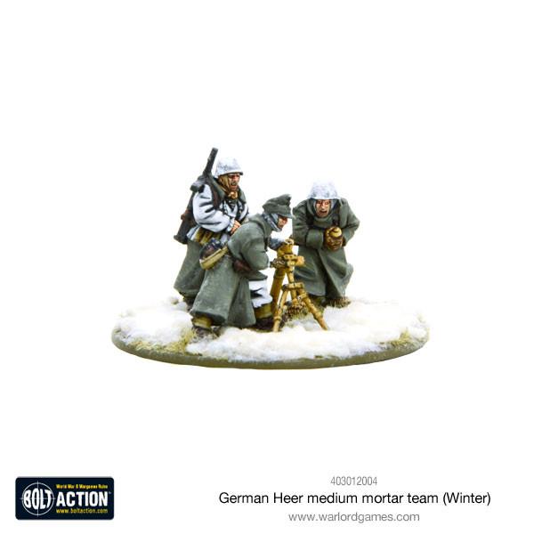 Bolt Action: German - German Heer Medium Mortar team (Winter)