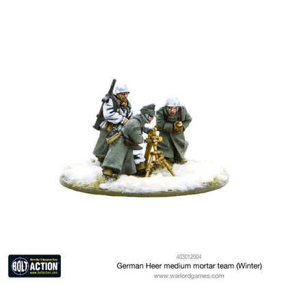 Bolt Action: German - German Heer Medium Mortar team (Winter)