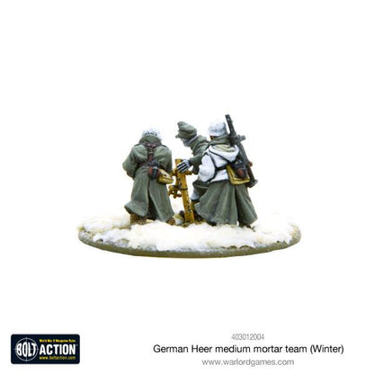 Bolt Action: German - German Heer Medium Mortar team (Winter)