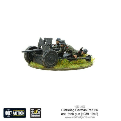 Bolt Action: German - Blitzkrieg German Pak 36 anti-tank gun
