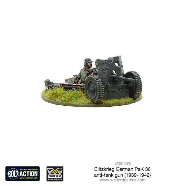 Bolt Action: German - Blitzkrieg German Pak 36 anti-tank gun