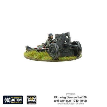 Bolt Action: German - Blitzkrieg German Pak 36 anti-tank gun