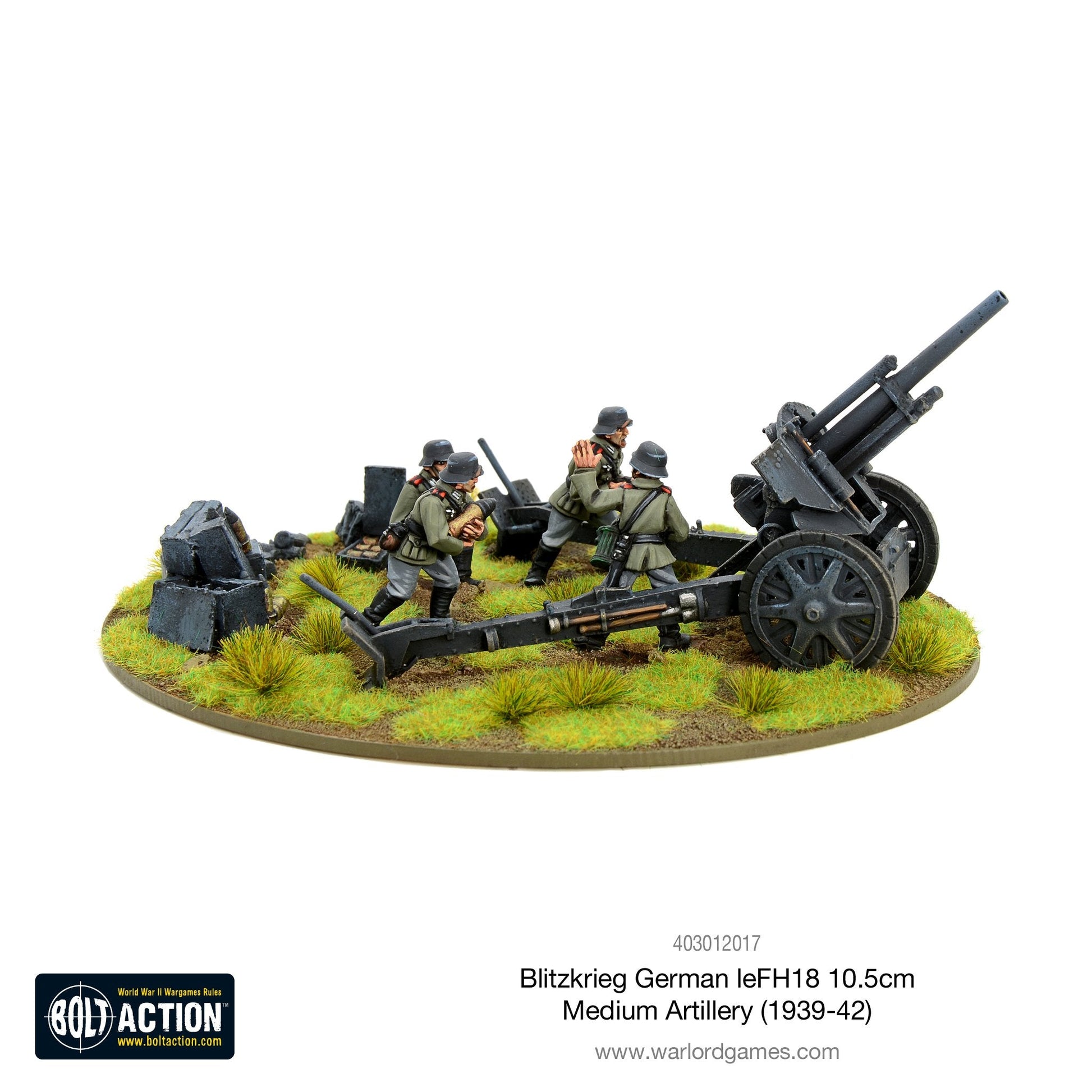 Bolt Action: German - Blitzkrieg German leFH 18 10.5cm medium artillery (1939-42)