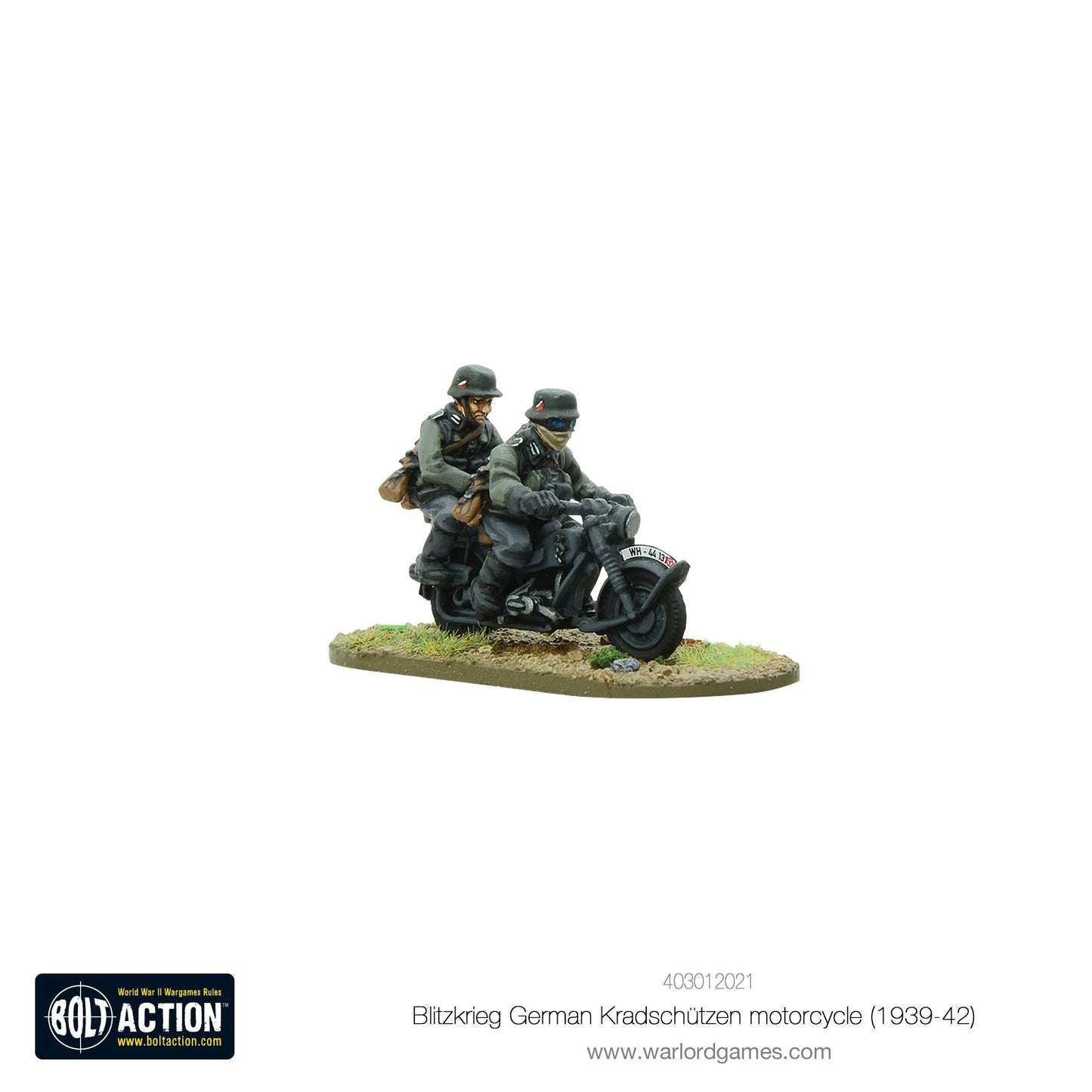 Bolt Action: German - Blitzkrieg German Kradschutzen Motorcycle (1939-1942)