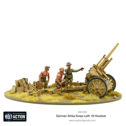 Bolt Action: German - Afrika Korps LeFH 18 10.5cm medium artillery