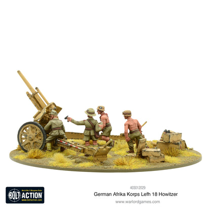 Bolt Action: German - Afrika Korps LeFH 18 10.5cm medium artillery