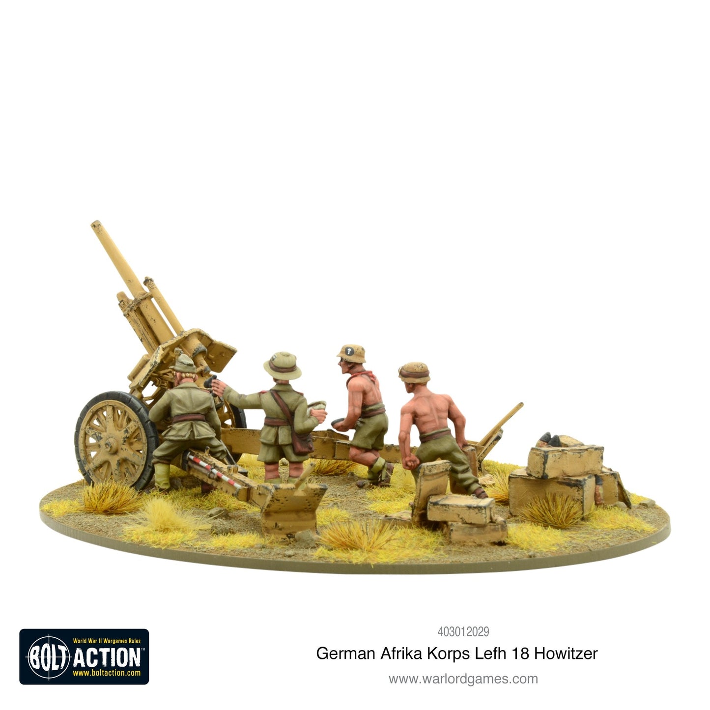 Bolt Action: German - Afrika Korps LeFH 18 10.5cm medium artillery