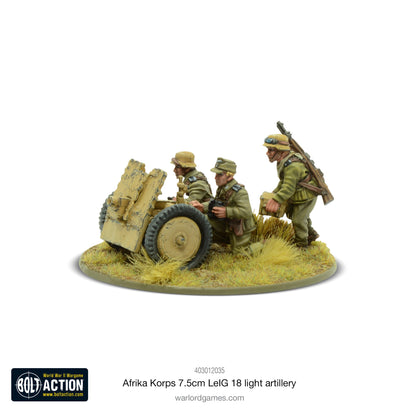 Bolt Action: German - Afrika Korps 7.5cm LeIG 18 light artillery