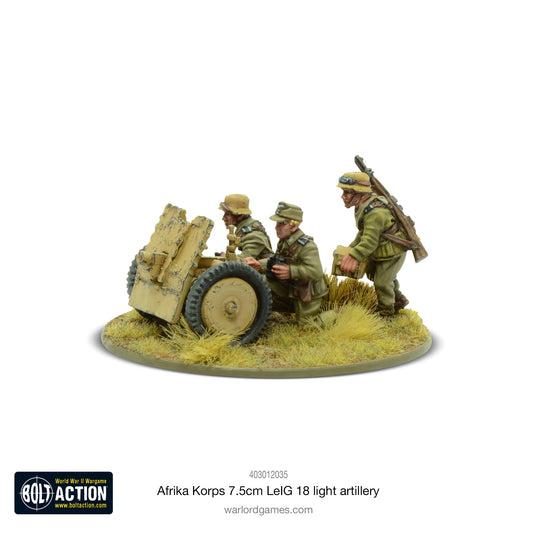 Bolt Action: German - Afrika Korps 7.5cm LeIG 18 light artillery