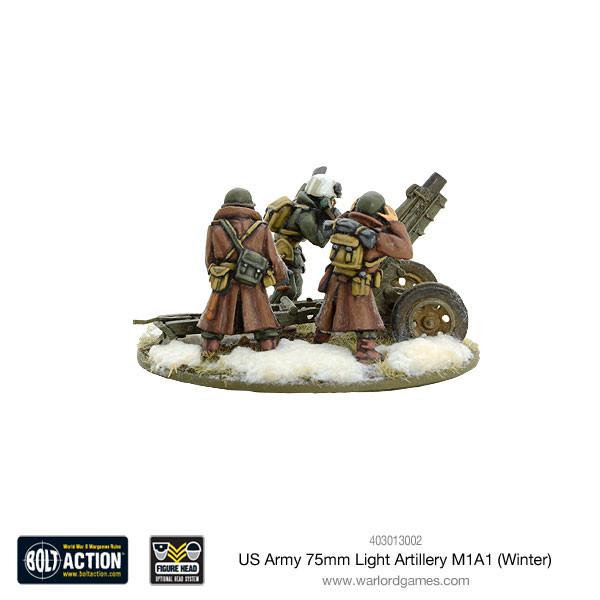 Bolt Action: USA - US Army 75mm Light Artillery M1A1 (Winter)