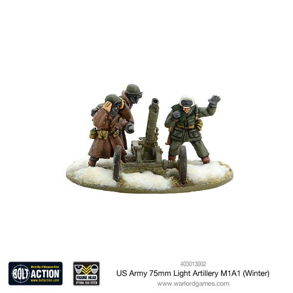 Bolt Action: USA - US Army 75mm Light Artillery M1A1 (Winter)