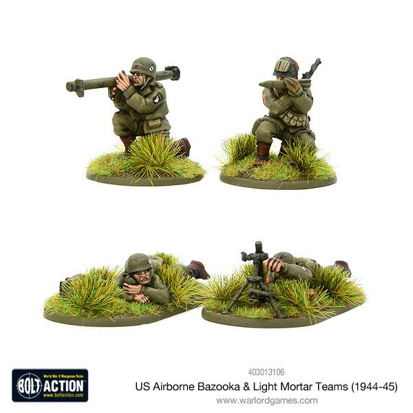 Bolt Action: USA - US Airborne Bazooka & light mortar teams (1944-45)