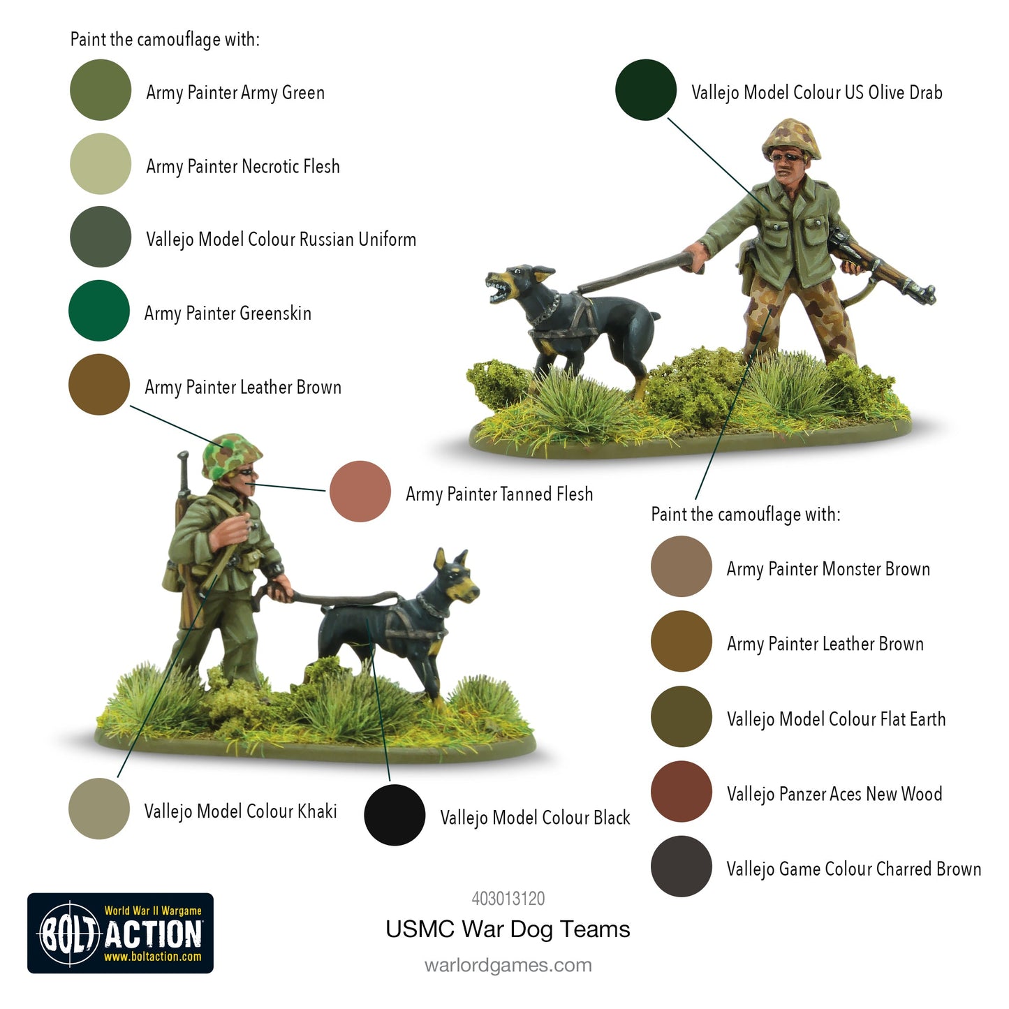 Bolt Action: USA - USMC War Dog Teams