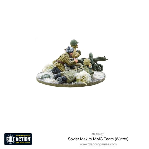 Bolt Action: Soviet Maxim MMG team (Winter)