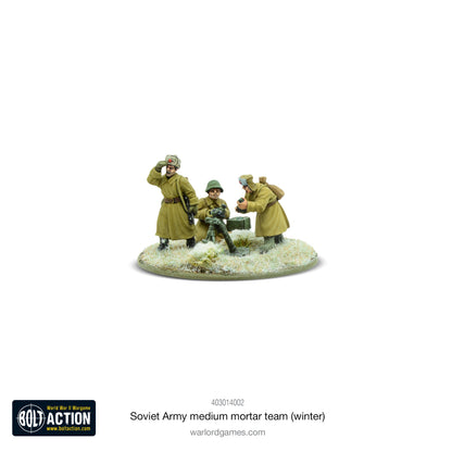 Bolt Action: Soviet 82mm medium mortar team (Winter)